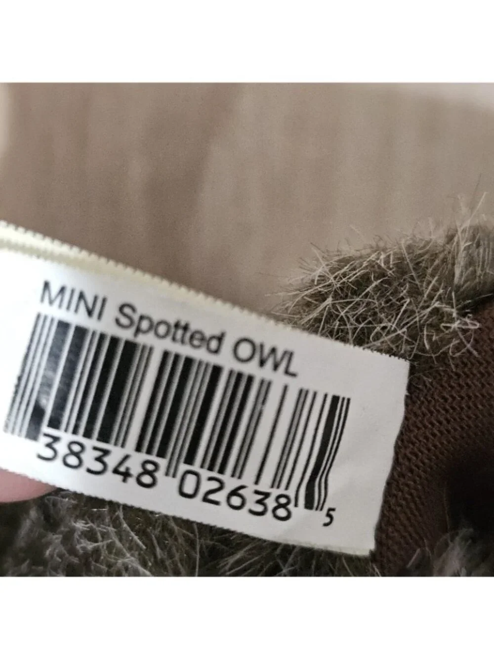 Folkmanis Mini Spotted Owl Finger Puppet Realistic 4 inches